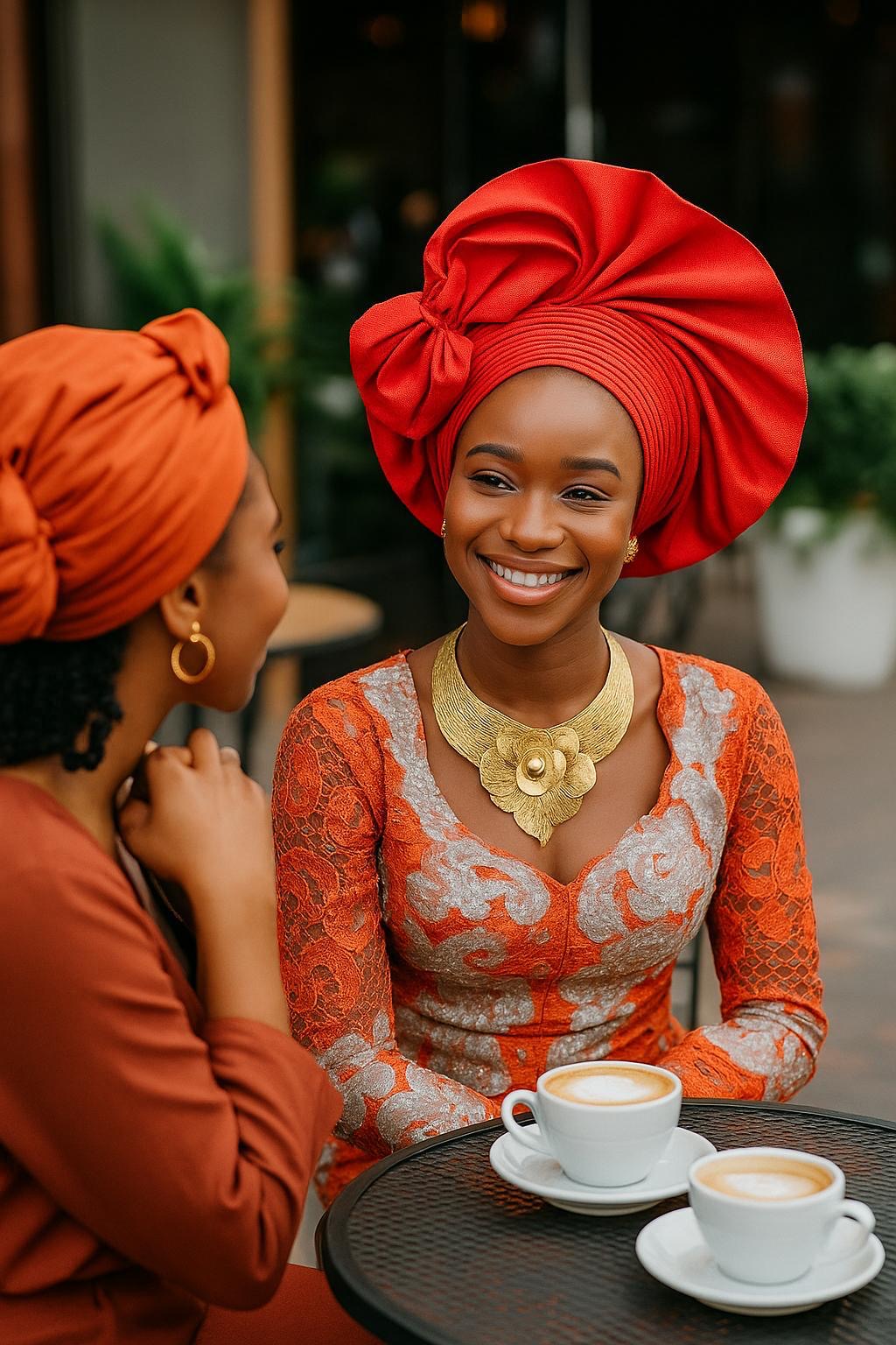 Auto Gele - Pre-Tied Nigerian Headwrap for Women | Ready to Wear African Head Tie for Weddings, Parties & Cultural Events