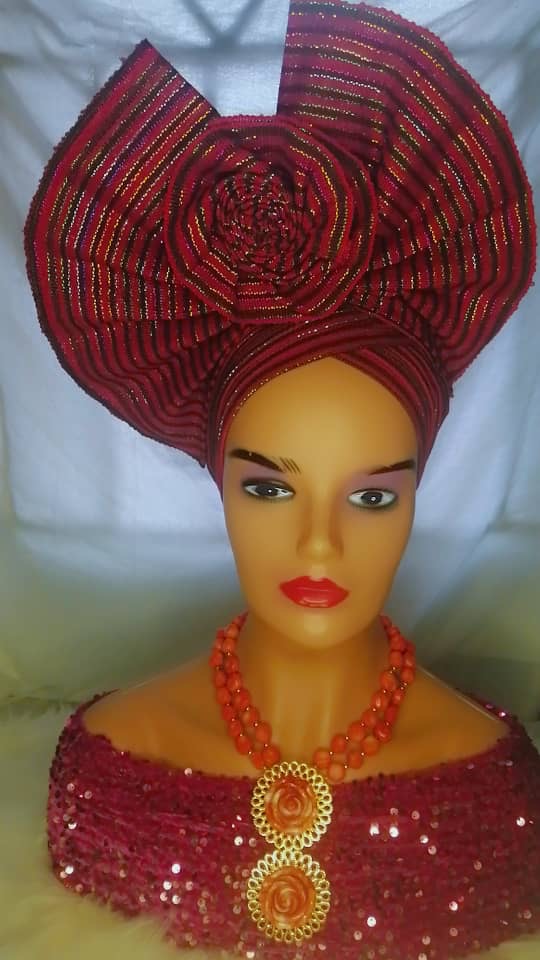 Handcrafted Aso-Oke Auto Gele