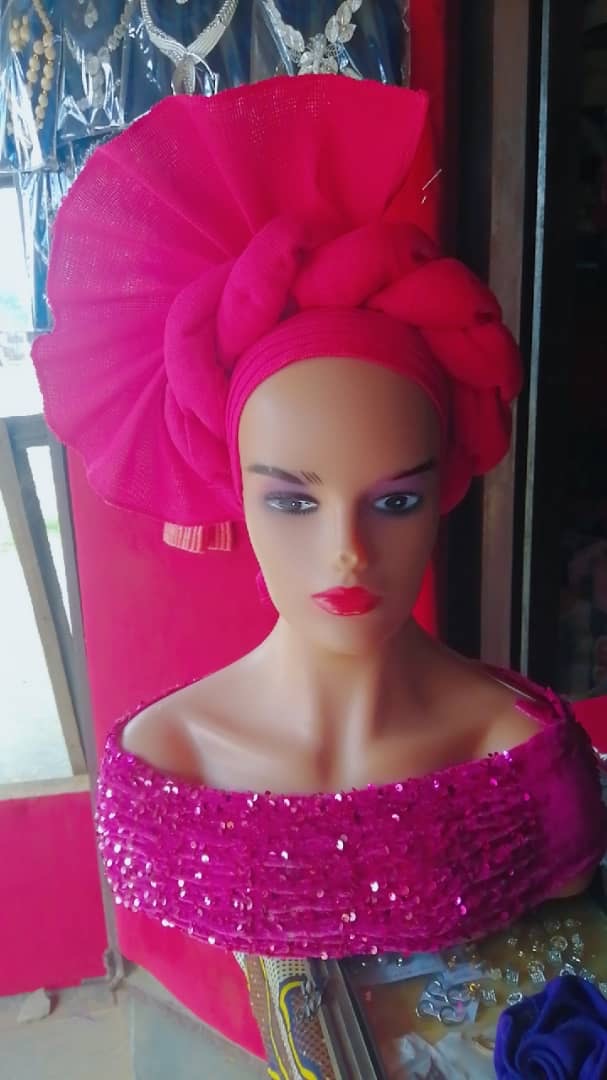 Handcrafted Aso-Oke Auto Gele