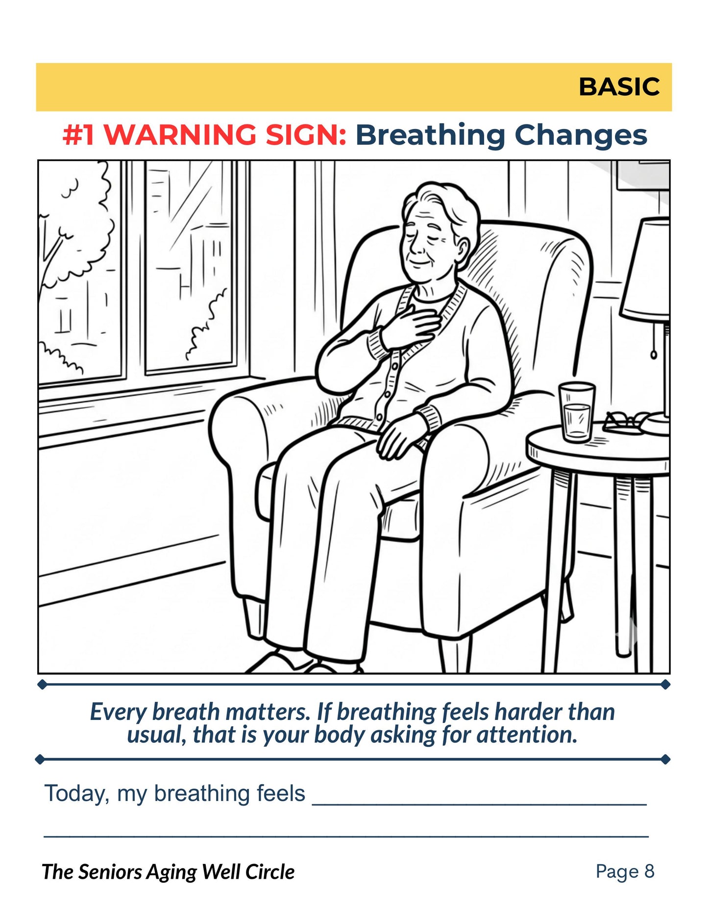 Seniors SOS — Calming & Awareness Coloring Book (for Seniors & Caregivers)| Instant Download pdf