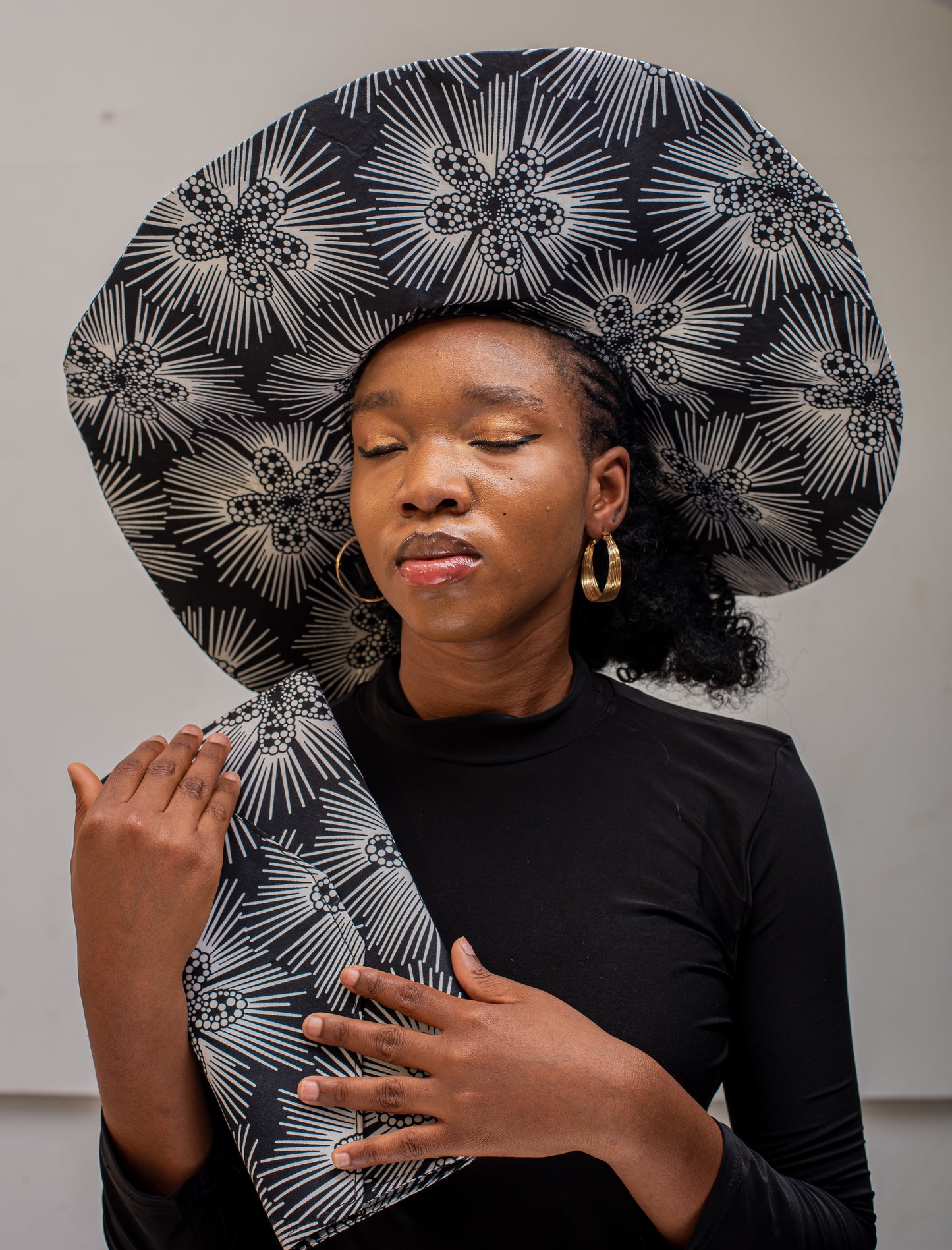African Nigeria fashion Sun hat Combo set with purse