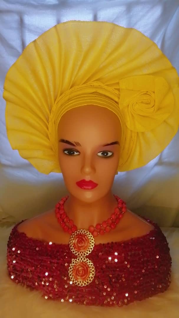 Handcrafted Aso-Oke Auto Gele