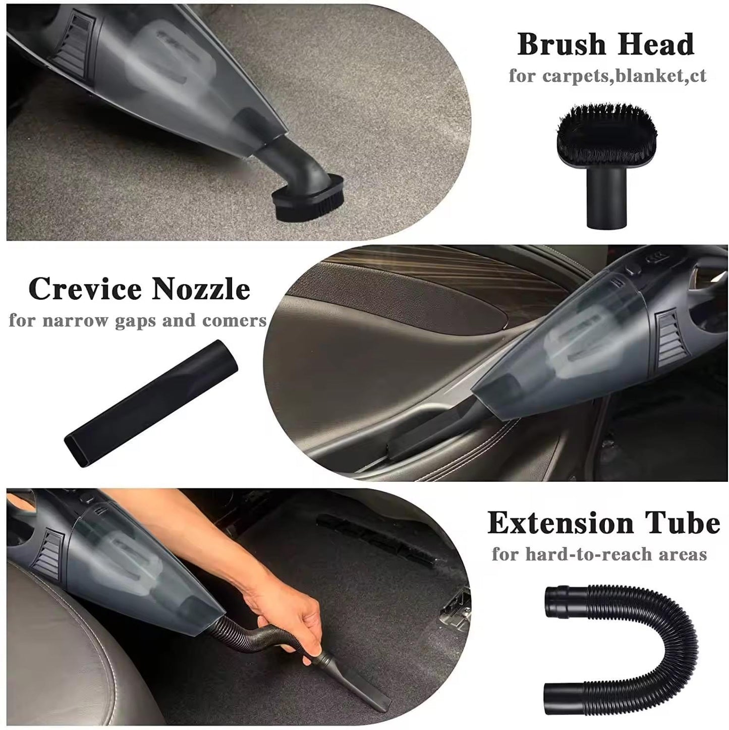 Portable Efficient Car Vacuum Cleaner