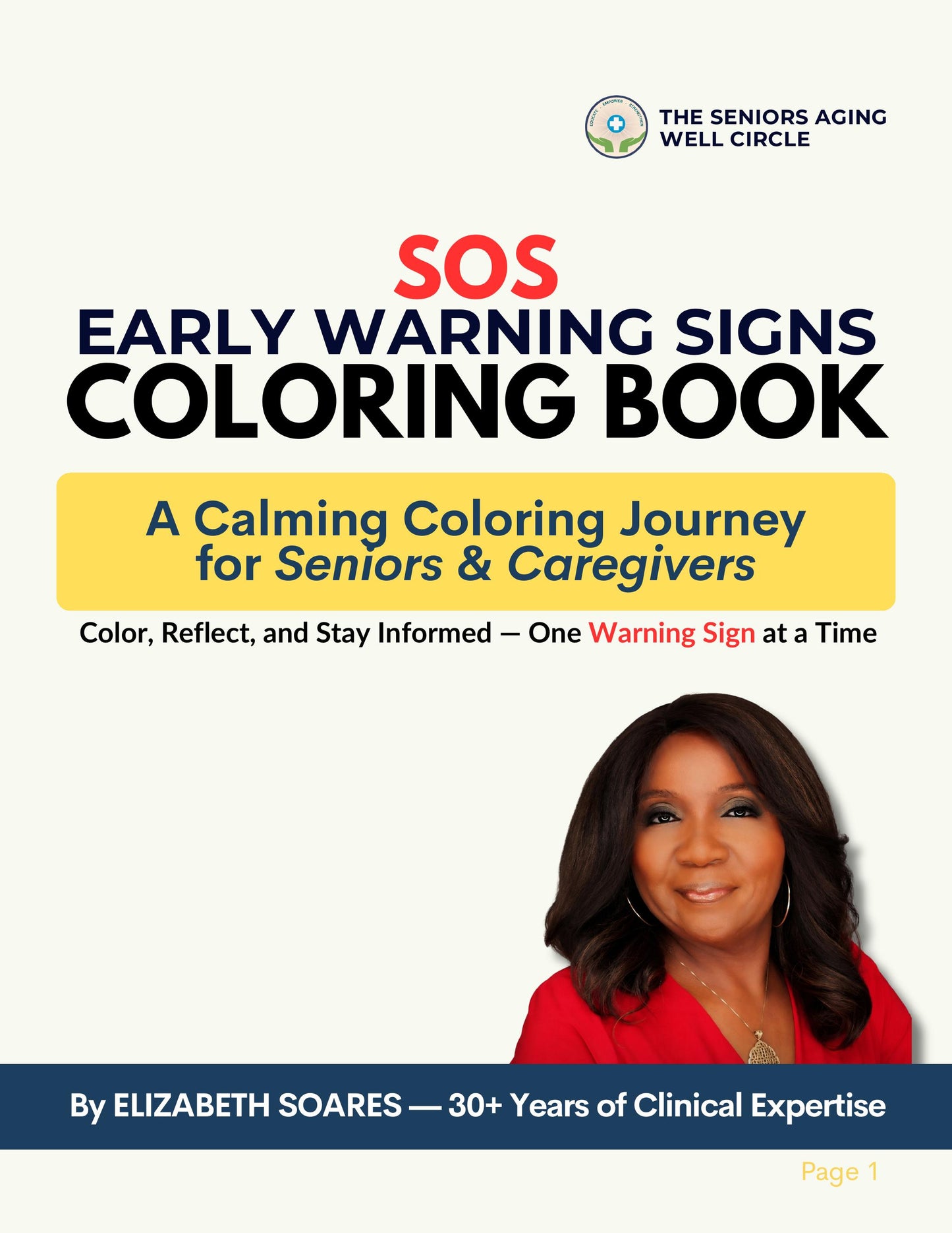 Seniors SOS — Calming & Awareness Coloring Book (for Seniors & Caregivers)| Instant Download pdf