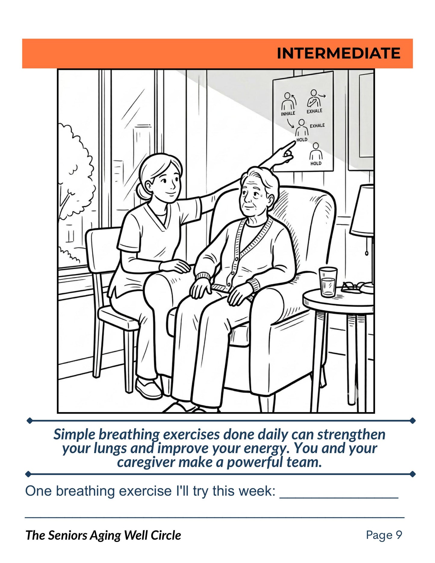 Seniors SOS — Calming & Awareness Coloring Book (for Seniors & Caregivers)| Instant Download pdf