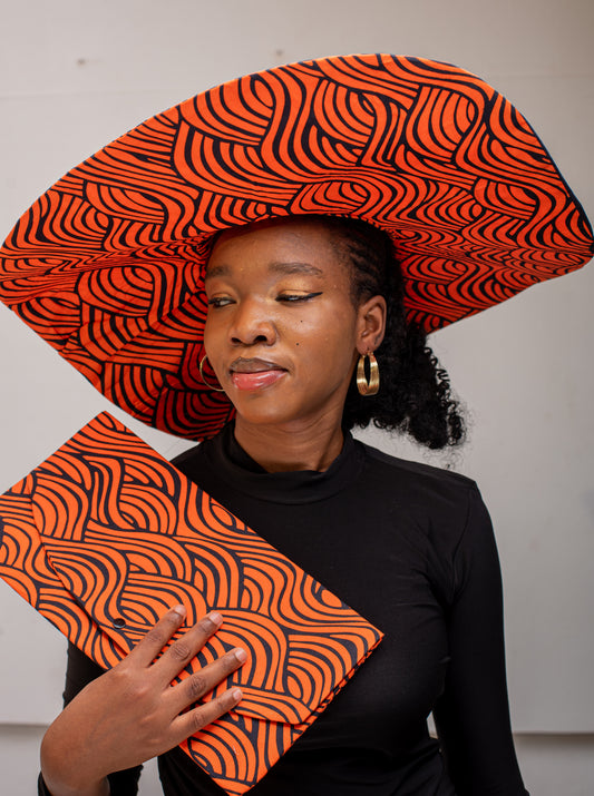 African Nigeria fashion Sun hat Combo set with purse