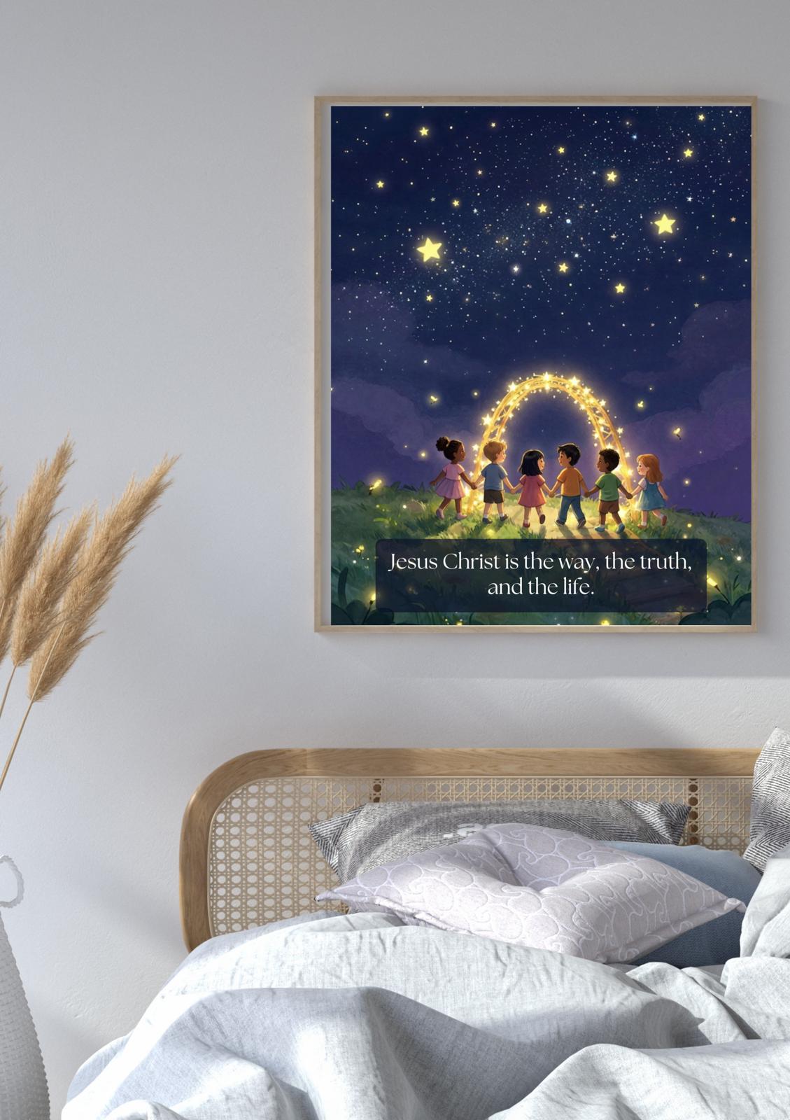 Jesus Christ  is the way the truth and the life (Printable Faith Wall Art)| Instant Download pdf